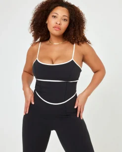 Fashion Ace Jumpsuit - Black-Cream Dresses & Jumpsuits