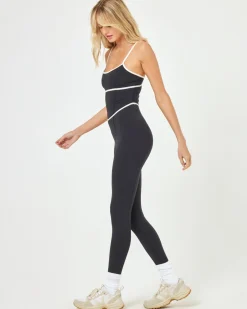 Fashion Ace Jumpsuit - Black-Cream Dresses & Jumpsuits
