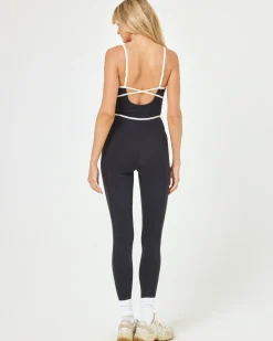 Fashion Ace Jumpsuit - Black-Cream Dresses & Jumpsuits