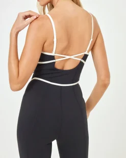 Fashion Ace Jumpsuit - Black-Cream Dresses & Jumpsuits