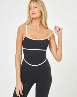 Fashion Ace Jumpsuit - Black-Cream Dresses & Jumpsuits