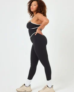 Fashion Ace Jumpsuit - Black-Cream Dresses & Jumpsuits