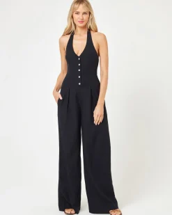 Outlet Alena Jumpsuit - Black Rompers & Jumpers