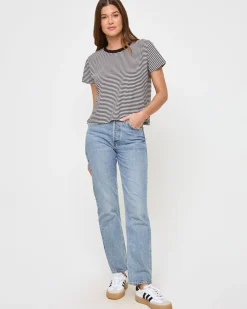 Clearance All Day Top - Black-Cream Basics|Tops