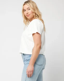 Sale All Day Top - Cream Tops|Basics