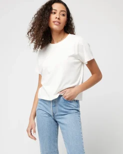 Sale All Day Top - Cream Tops|Basics
