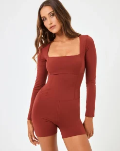 Sale Allister Romper - Umber Dresses & Jumpsuits