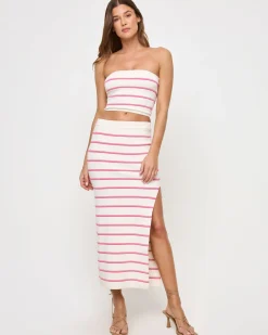 Clearance Amalfi Skirt - Capistrano Stripe Sets|Bottoms