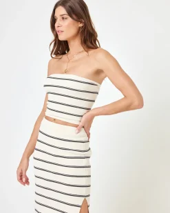 Sale Amalfi Tube Top - Mykonos Stripe Sets|Tops