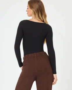 Hot Amore Bodysuit - Black Tops