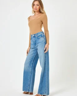 Best Amore Bodysuit - Camel Tops