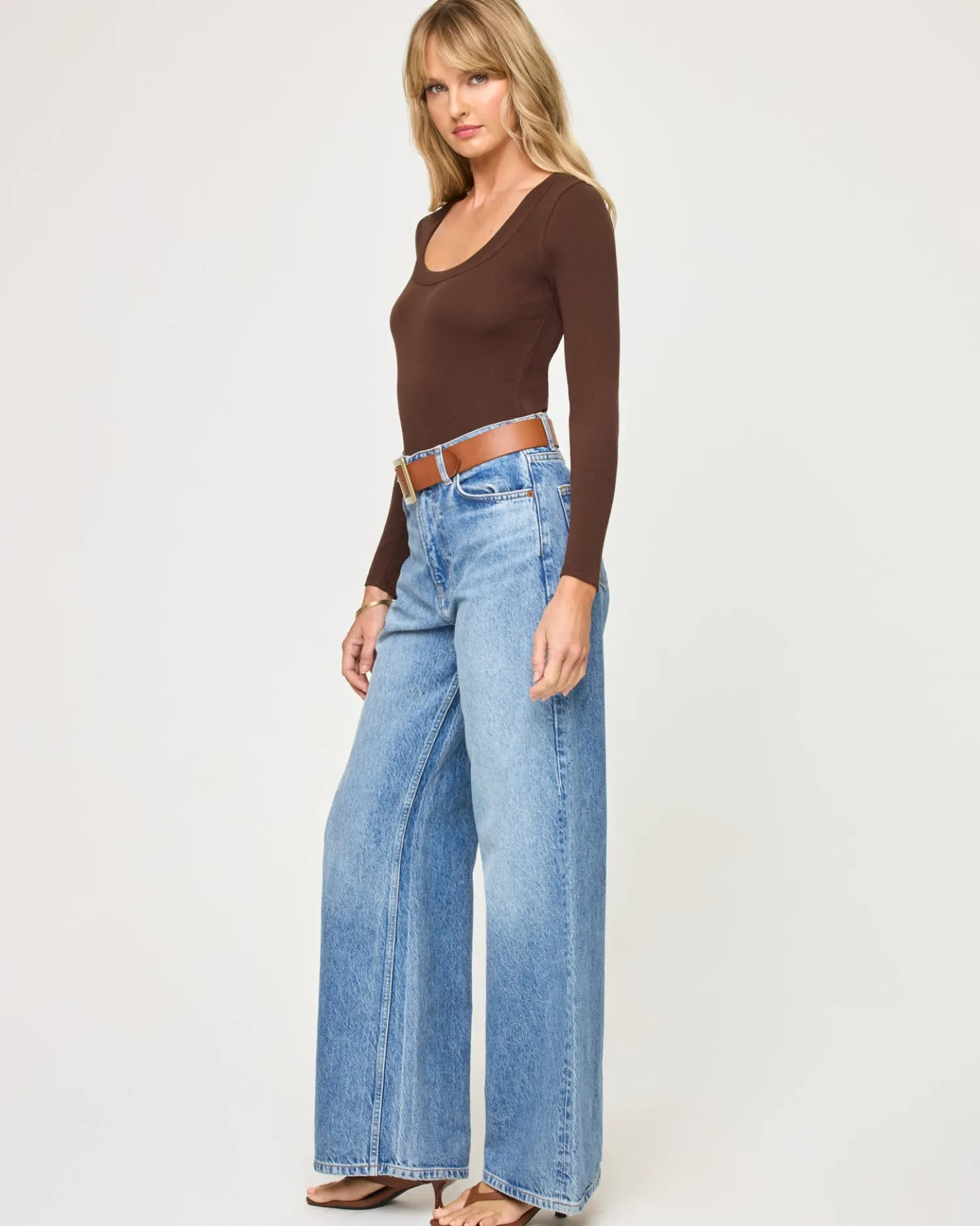 Fashion Ashlyn Long Sleeve - Espresso Tops|Basics