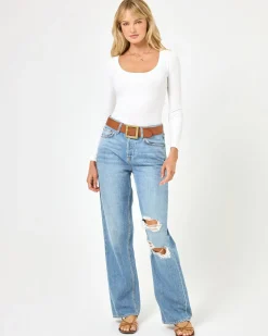 Online Ashlyn Long Sleeve - White Loungewear|Tops