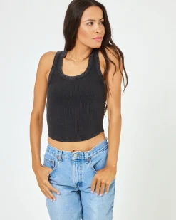 Fashion Ash Tank - Black Basics|Tops