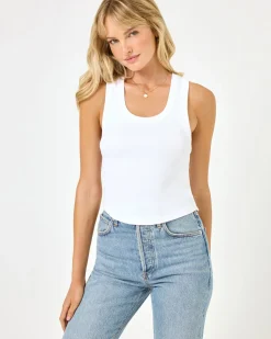 Best Ash Tank - White Loungewear|Basics