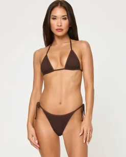 Fashion Aspen Bikini Top - Espresso Bikini Tops|Triangle