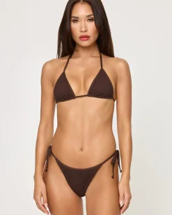Fashion Aspen Bikini Top - Espresso Bikini Tops|Triangle