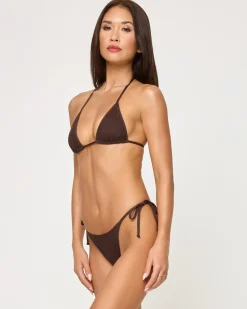 Fashion Aspen Bikini Top - Espresso Bikini Tops|Triangle
