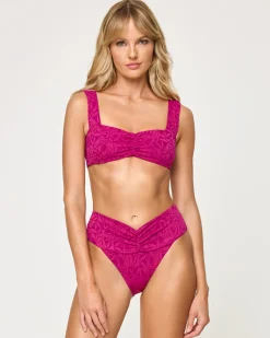 Clearance Bardot Bikini Bottom - Berry Classic|Bikini Bottoms