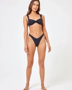 New Cabana Bikini Bottom - Black Bitsy|Bikini Bottoms