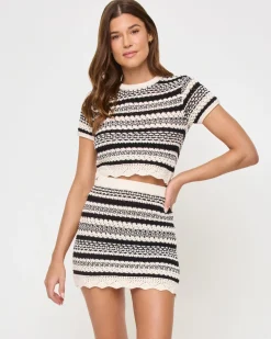 Outlet Caicos Skirt - Caicos Stripe Sets|Bottoms