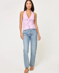 Fashion Callie Halter - Light Iris Tops