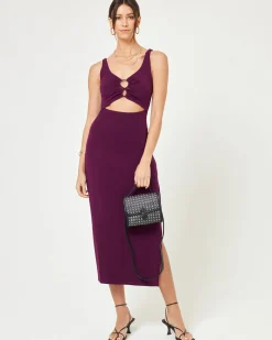 Outlet Camille Dress - Merlot Dresses