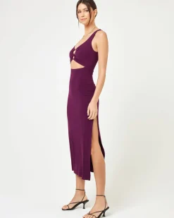 Outlet Camille Dress - Merlot Dresses
