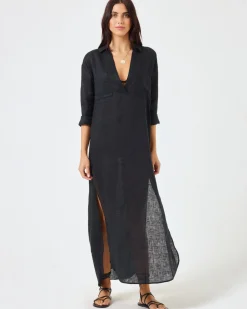 New Capistrano Tunic - Black Cover-ups