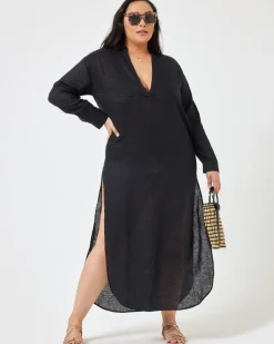New Capistrano Tunic - Black Cover-ups