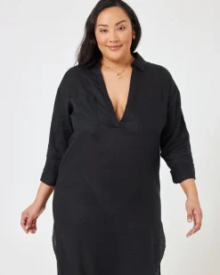 New Capistrano Tunic - Black Cover-ups