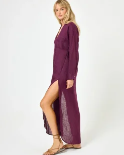 Sale Capistrano Tunic - Merlot Cover-ups