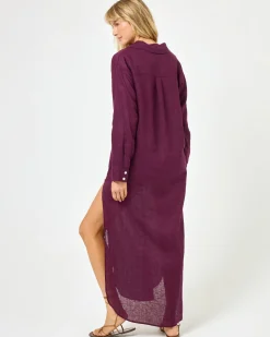 Sale Capistrano Tunic - Merlot Cover-ups