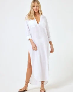Fashion Capistrano Tunic - White Cover-ups