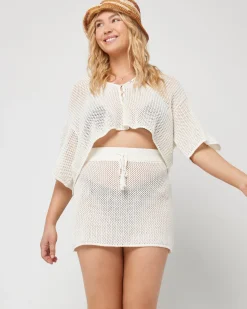 Online Coast Is Clear Skirt - Cream Sets|Cover-ups