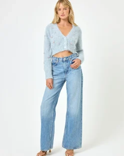 Hot Crystal Cardigan - Dove Sweaters