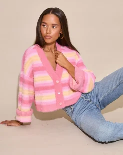 Sale Daybreak Cardigan - Daybreak Stripe Sweaters