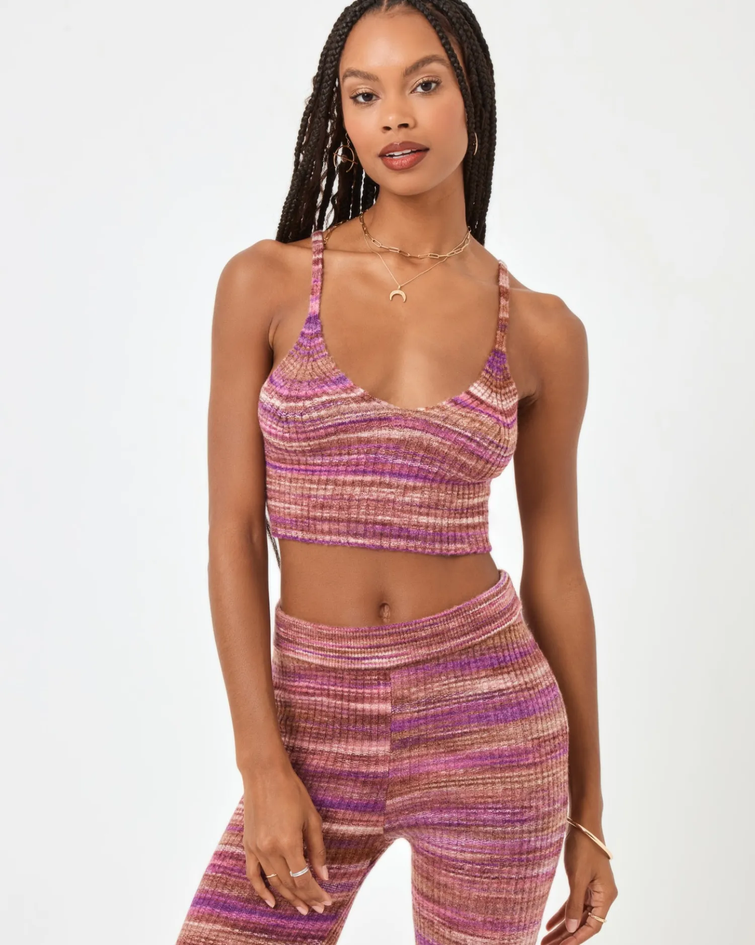 Hot Demi Top - Sundown Space Dye Sets|Loungewear