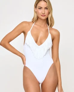 Hot Desert Days One Piece Swimsuit - White One Pieces