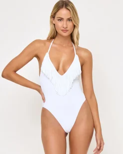 Hot Desert Days One Piece Swimsuit - White One Pieces
