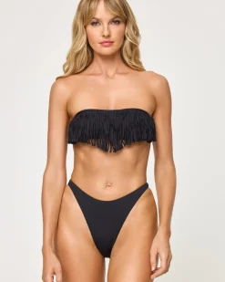 Discount Dixie Bikini Top - Black Bandeau|Bikini Tops