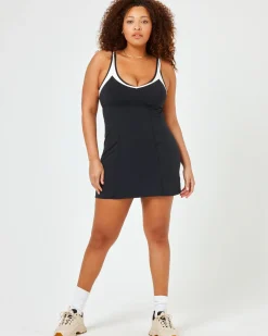 Online Doubles Dress - Black-Cream Dresses & Jumpsuits
