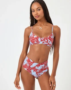 Best Eco Chic Econyl® High Tide Bikini Top - Going Tropical Bralette|Bikini Tops
