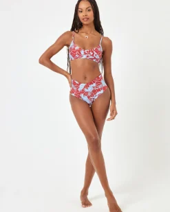 Best Eco Chic Econyl® High Tide Bikini Top - Going Tropical Bralette|Bikini Tops