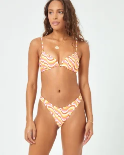 New Eco Chic Econyl® Whiplash Bikini Bottom Bikini Bottoms