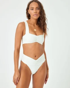Sale Eco Chic Repreve® Marlee Bikini Top - Cream Bralette|Bikini Tops