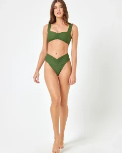 Discount Eco Chic Repreve® Marlee Bikini Top - Jungle Bralette