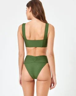 Discount Eco Chic Repreve® Marlee Bikini Top - Jungle Bralette