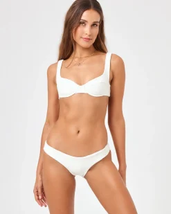Outlet Eco Chic Repreve® Nikita Bikini Top - Cream Underwire|Bikini Tops