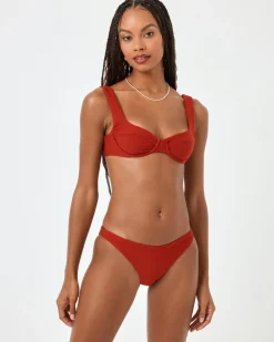Sale Eco Chic Repreve® Nikita Bikini Top - Redwood Underwire|Bralette